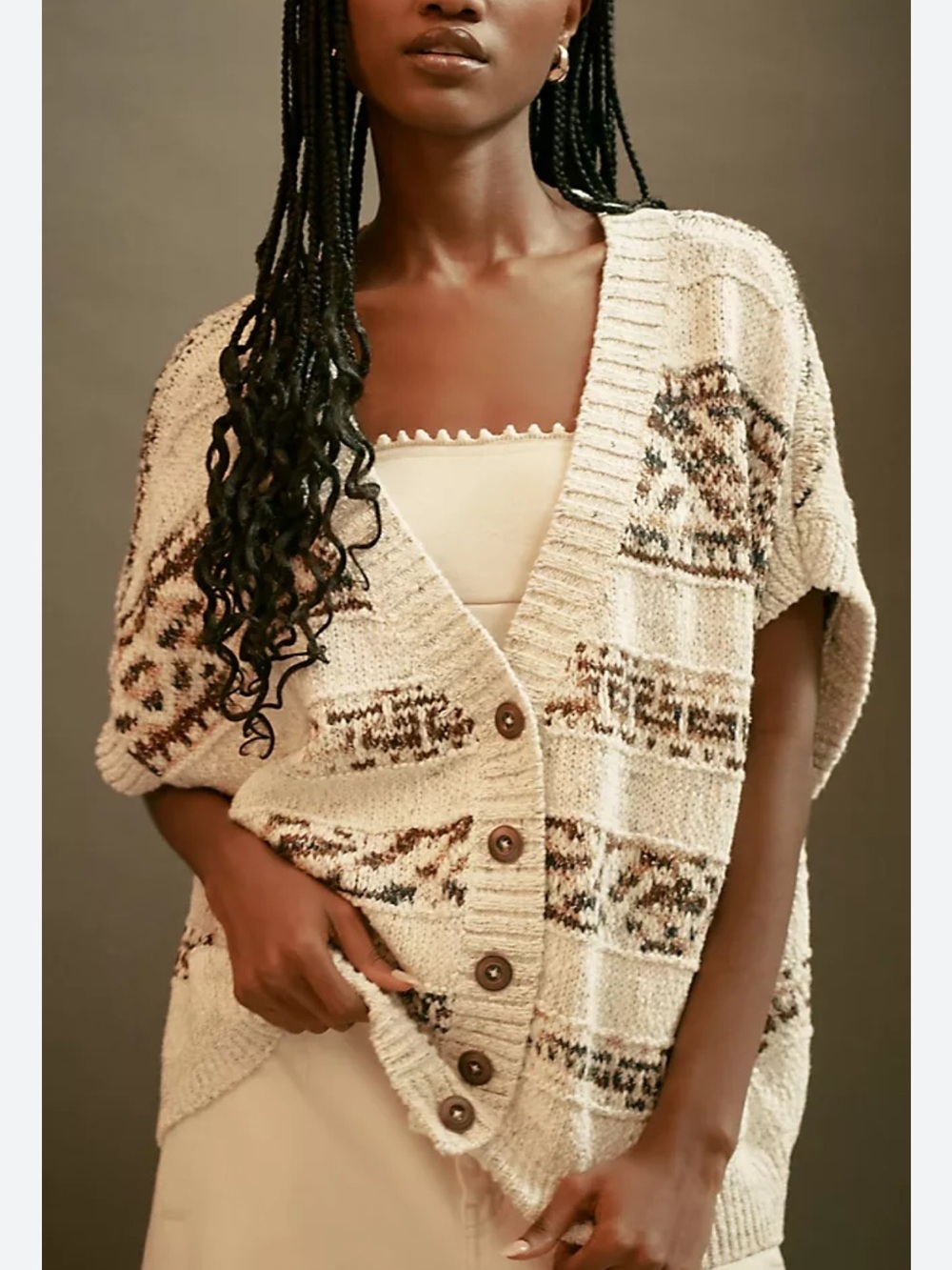 Anthropologie Pilcro Cocoon Cardigan Sweater Vest Women’s XS/S